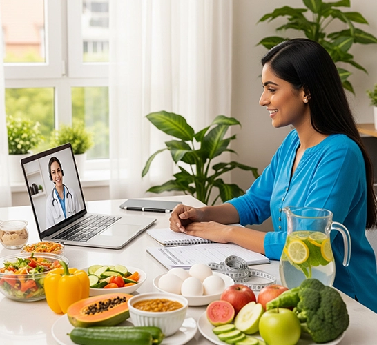 Online weight loss program for women in Kotturpuram, Chennai with personalized homecooked diet plans
